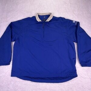 Vintage Nike Golf 1/4 Zip Pullover‎ Rain Jacket Blue AT&T Charity Golf Tour Y2K
